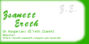 zsanett ereth business card